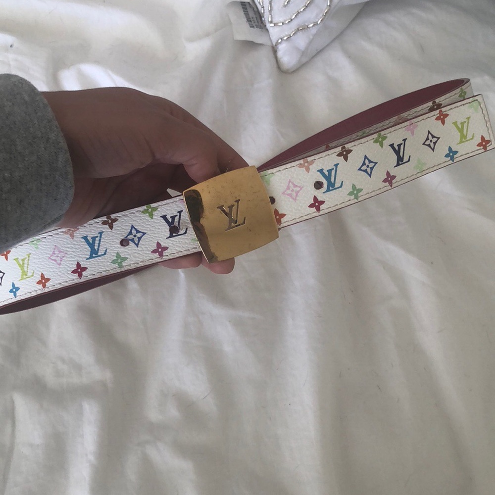 Multicolored Louis vuitton belt